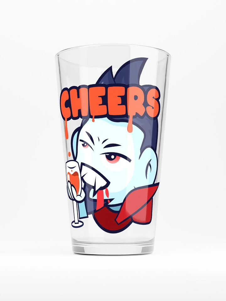 DRACULA CHEERS PINT GLASS product image (1)