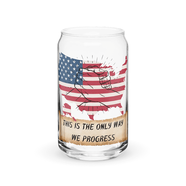 Come Together USA Can Shaped Drinking Glass w/Lid & Straw product image (2)