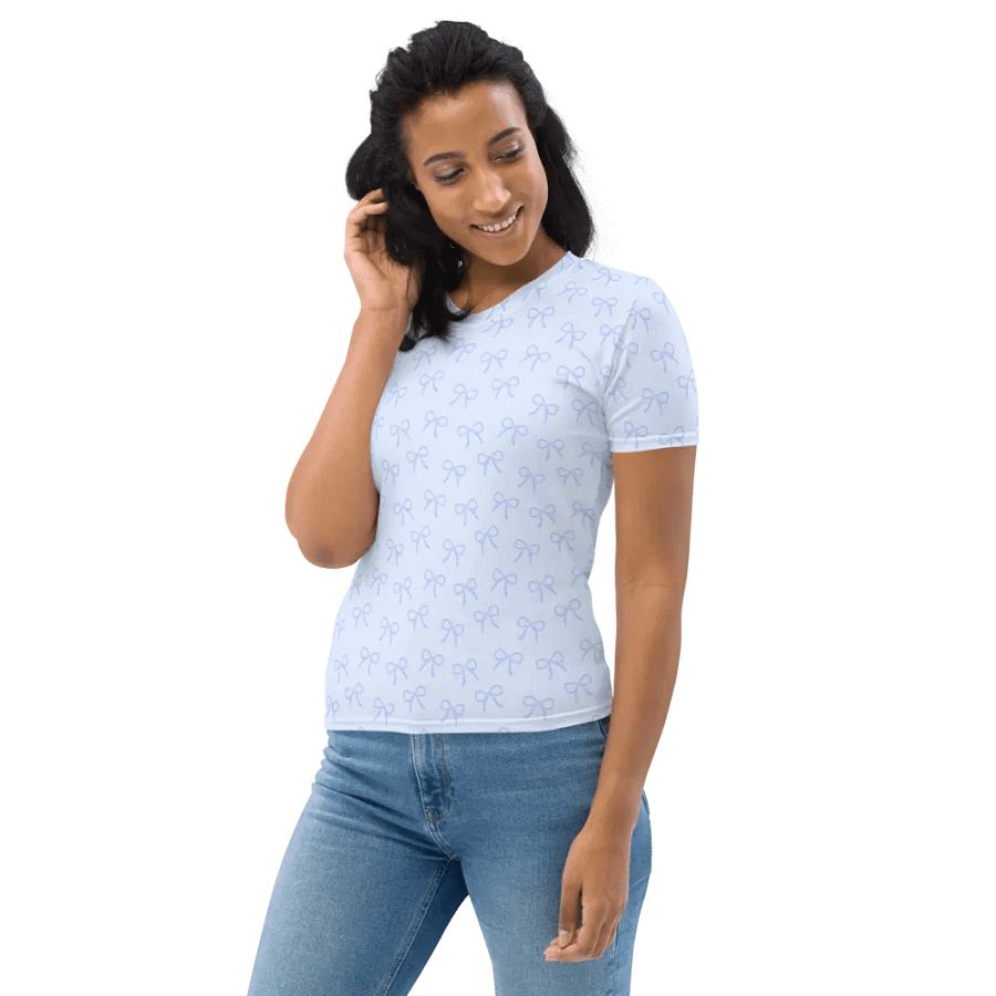 Dainty Light Blue Bows Women's T-Shirt product image (11)