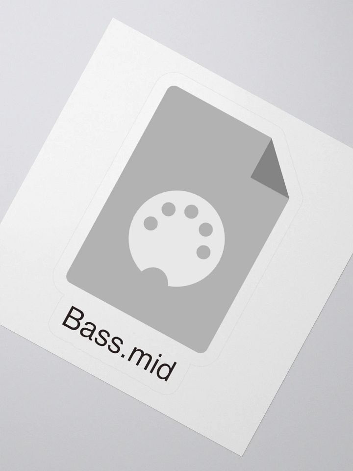 Bass.mid Sticker product image (4)