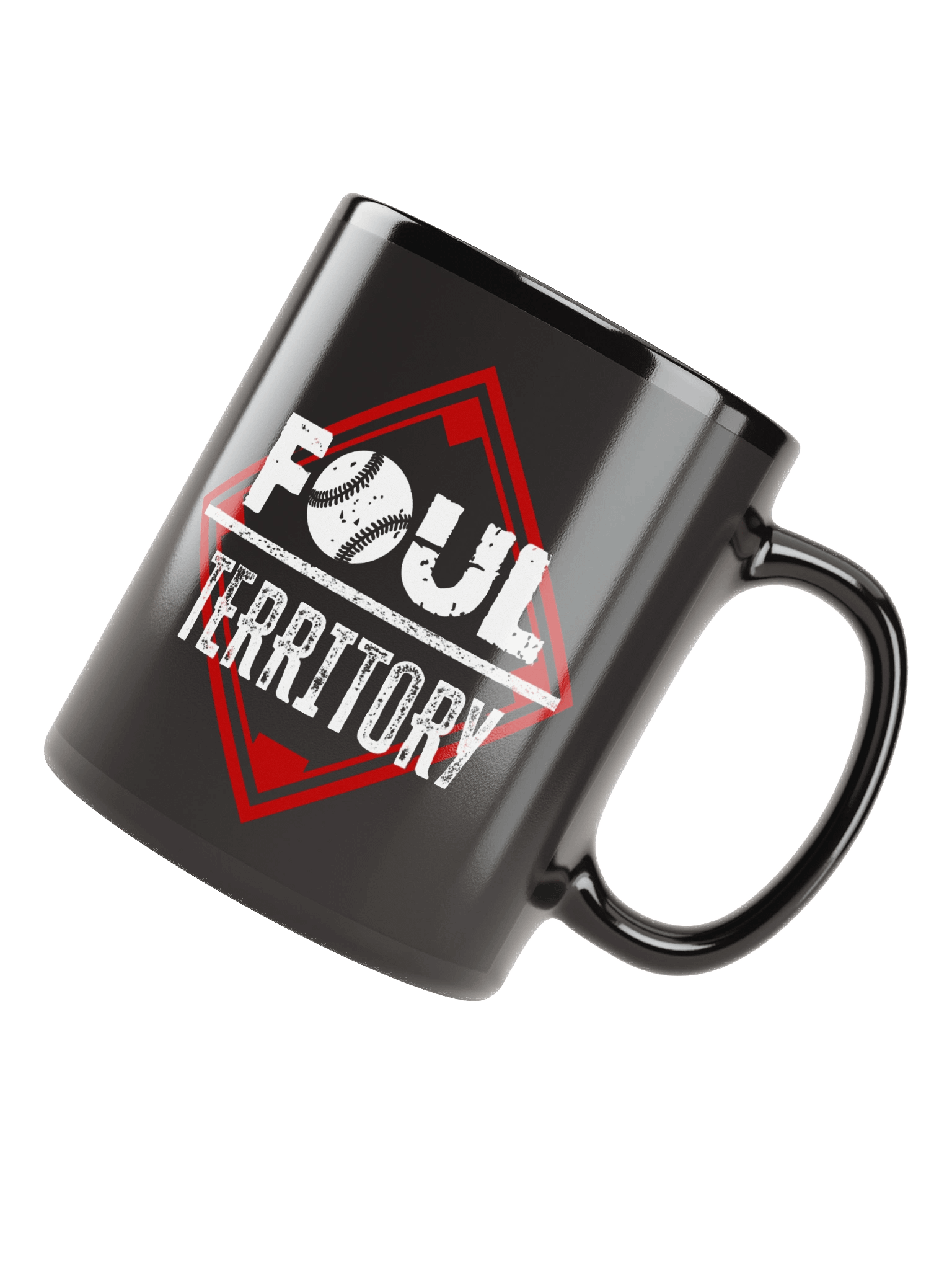 Foul Territory Glossy Black Mug product image (4)