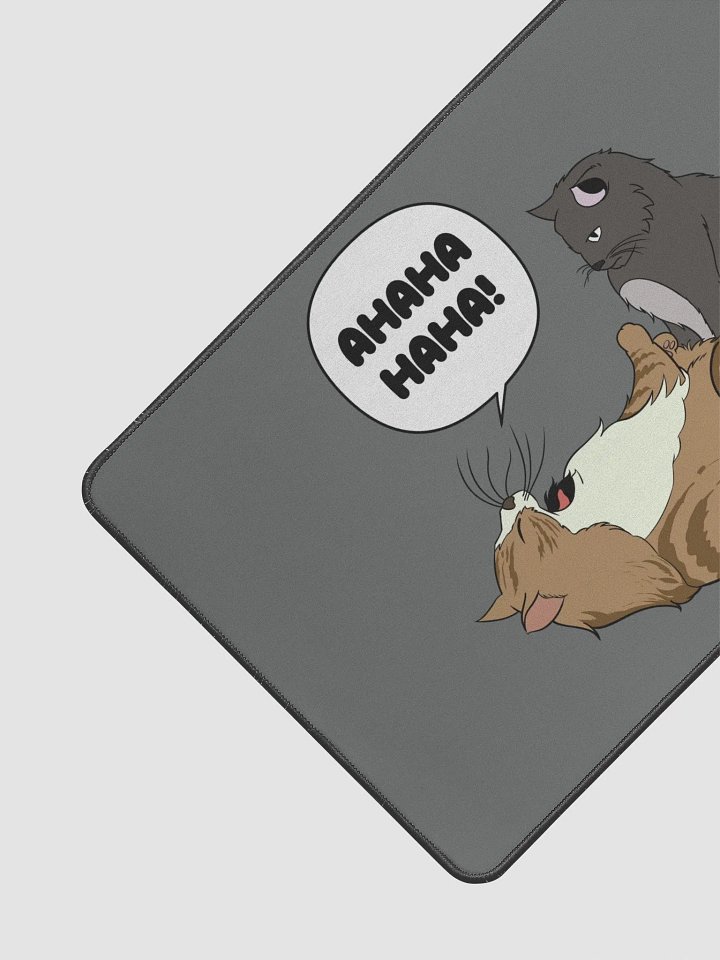 AHAHA Cat - Gaming Mousepad (12x22) product image (1)