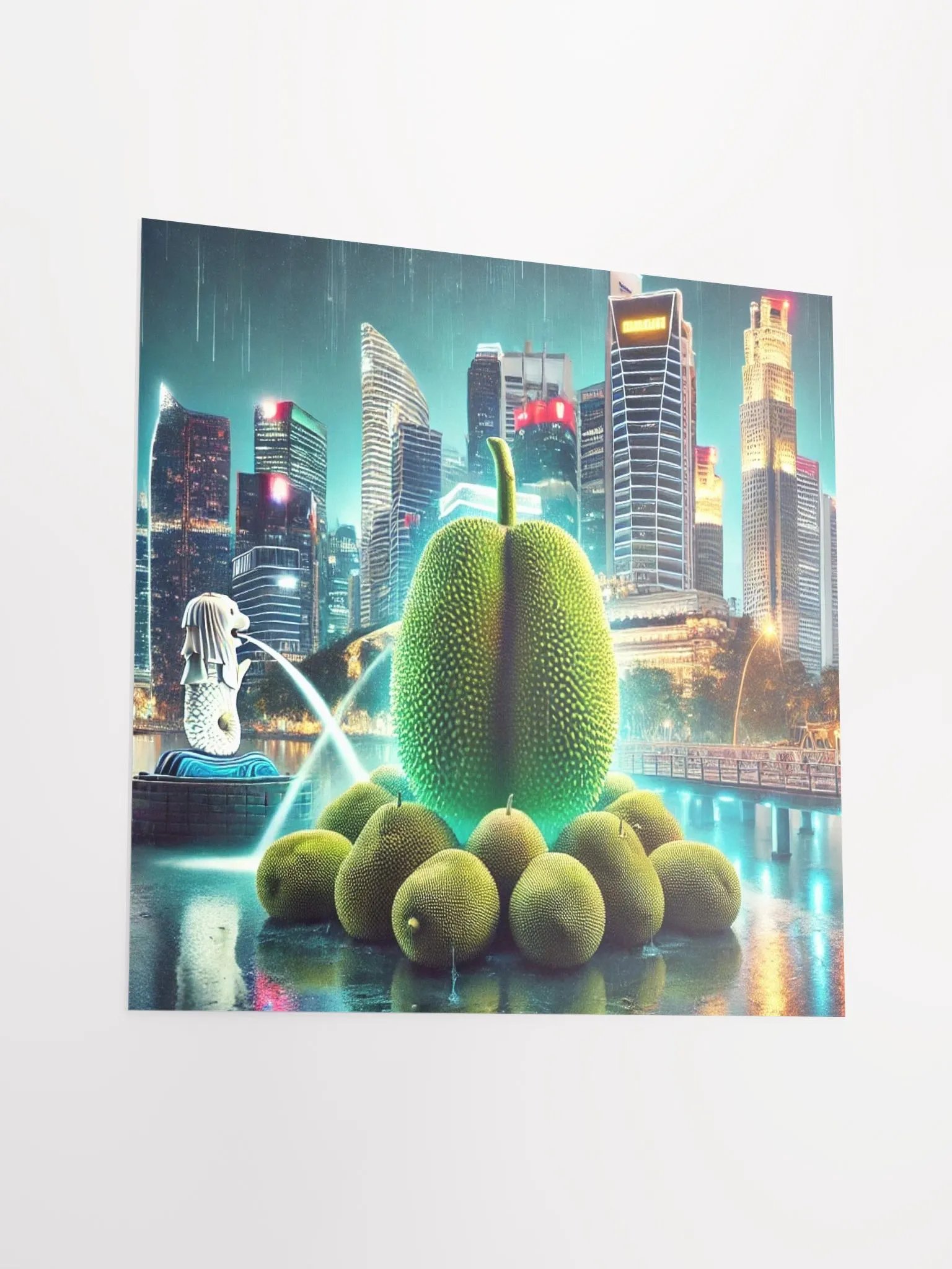 Jackfruit Fusion: Singapore's Iconic Skyline Poster product image (8)