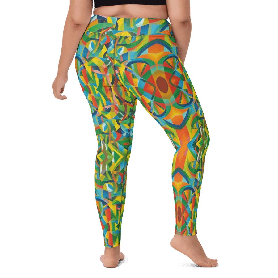 Floral Cubist Limited Édition Yoga Leggings product image (10)