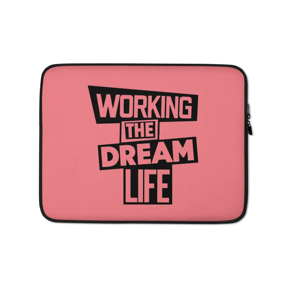 Premium Pink Laptop Sleeve – Working The Dream Life | Sleek, Protective & Leadership-Ready (13” & 15”) product image (7)