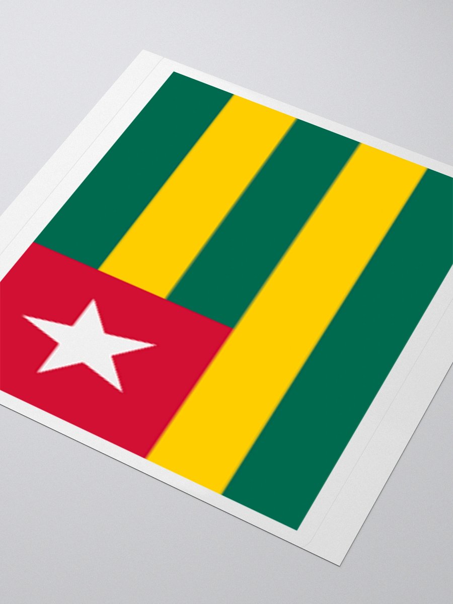 Togo Flag Sticker - Exclusive Vinyl Design for National Pride product image (7)