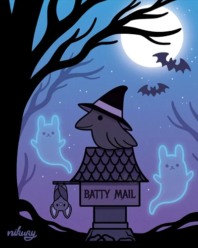 Caw caw! Happy Halloween! 🐦‍⬛🦇💜

Also this spooky cute card design is available in my RB (link in bio). Caw! 💜
.
.
.
.
.
🏷️
#...