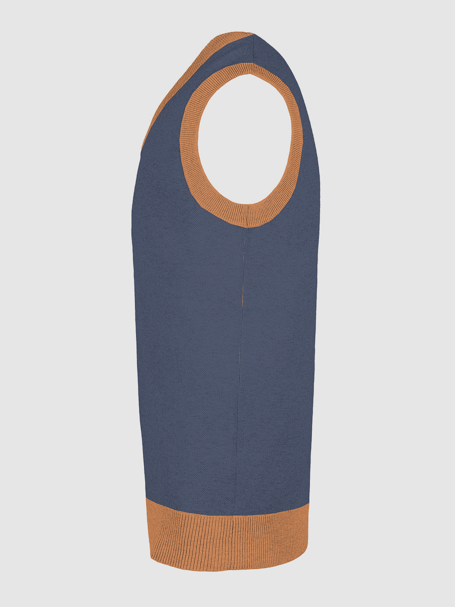 Knitted Comfort V-Neck Vest AREA CODE 780 product image (28)