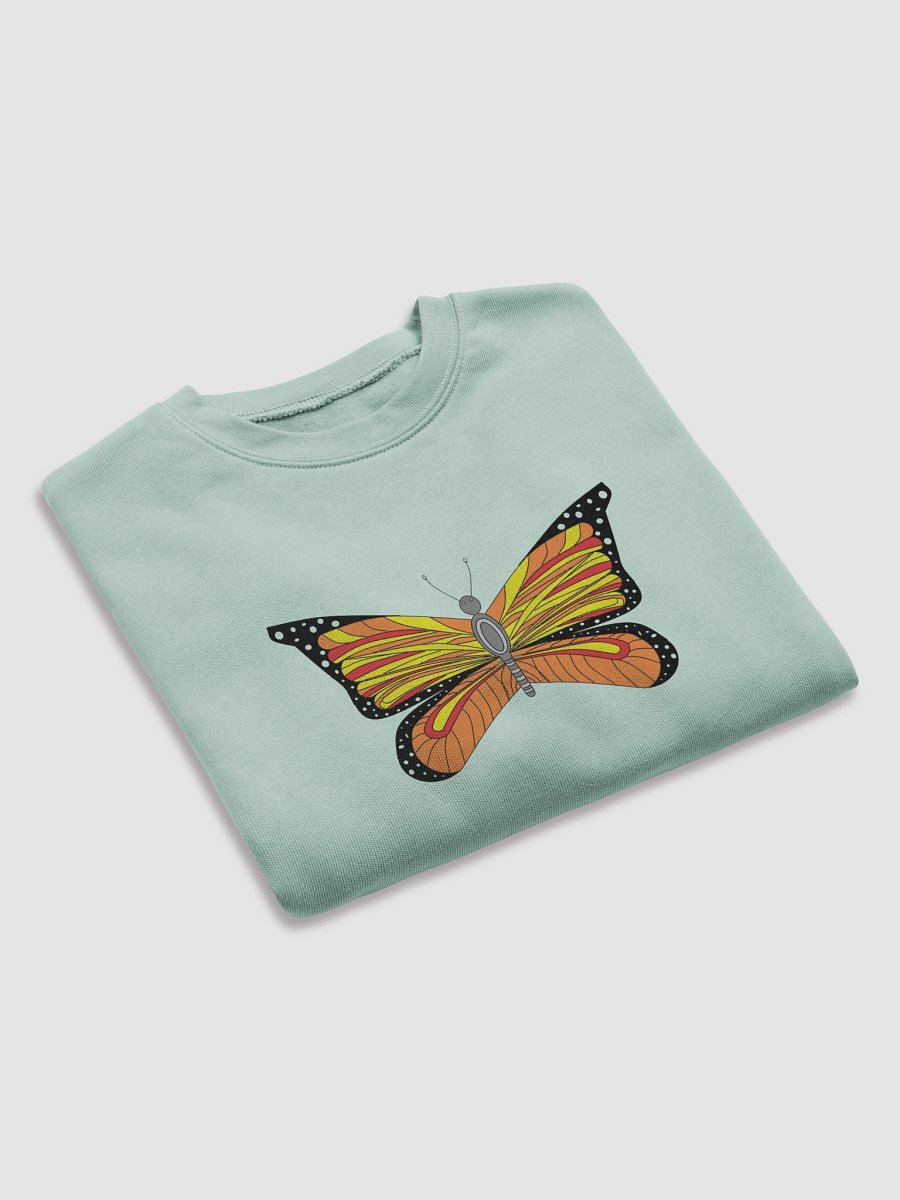 Vibrant Butterfly Symmetry Crop Sweatshirt product image (31)