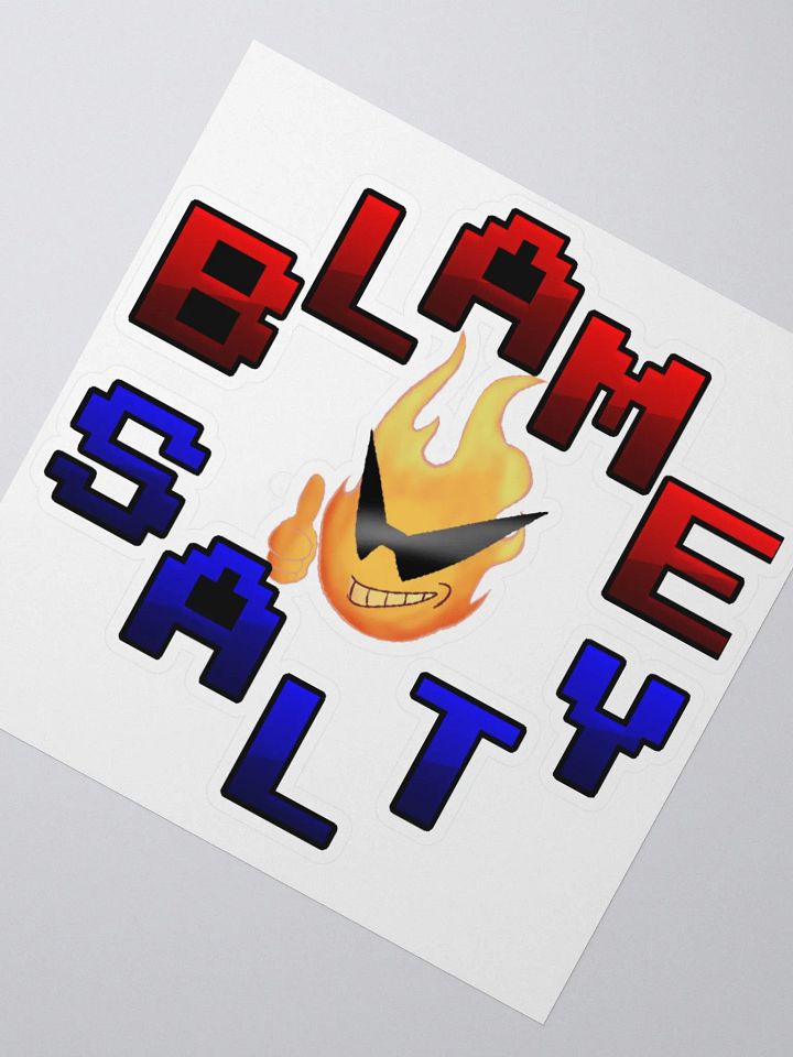 Blame Salty Sticker product image (2)