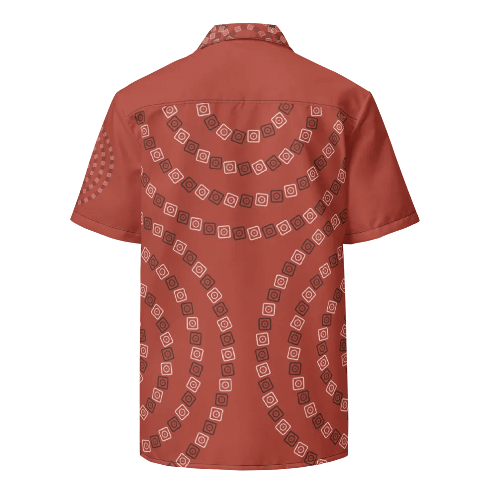 Optical Sun Icon / MO Hawaiian Shirt / Red product image (9)