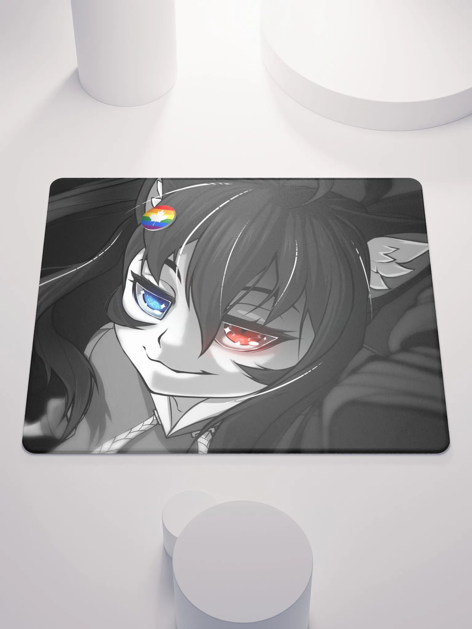 Black and White Art Mouse Pad product image (1)