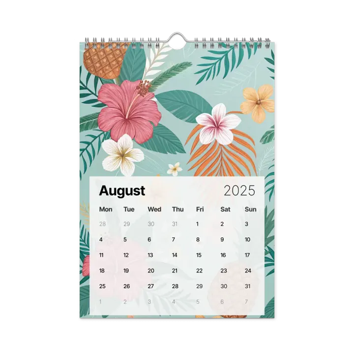 SEAMLESS FLORAL PATTERN WALL CALENDAR 2025 product image (2)