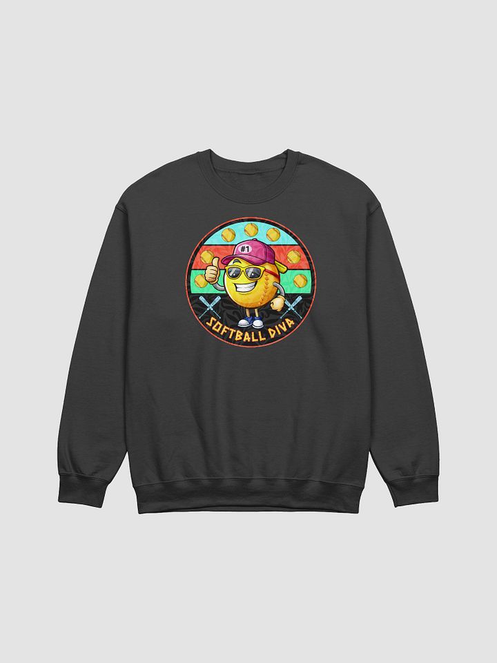 Softball Diva Superstar Thumbs-Up Crewneck product image (1)