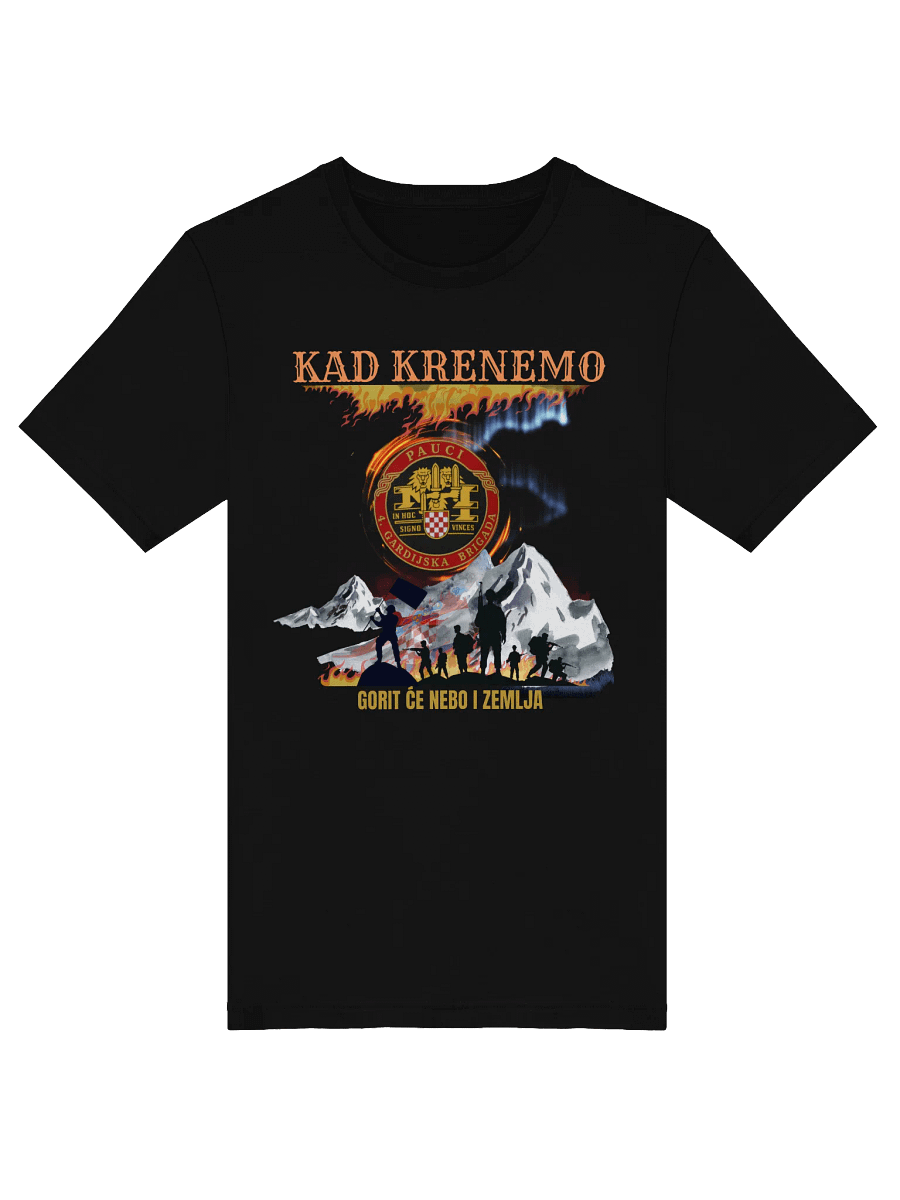Pauci ,Oluja slogan Kad krenemo Gorit će nebo i zemlja T-Shirt product image (29)