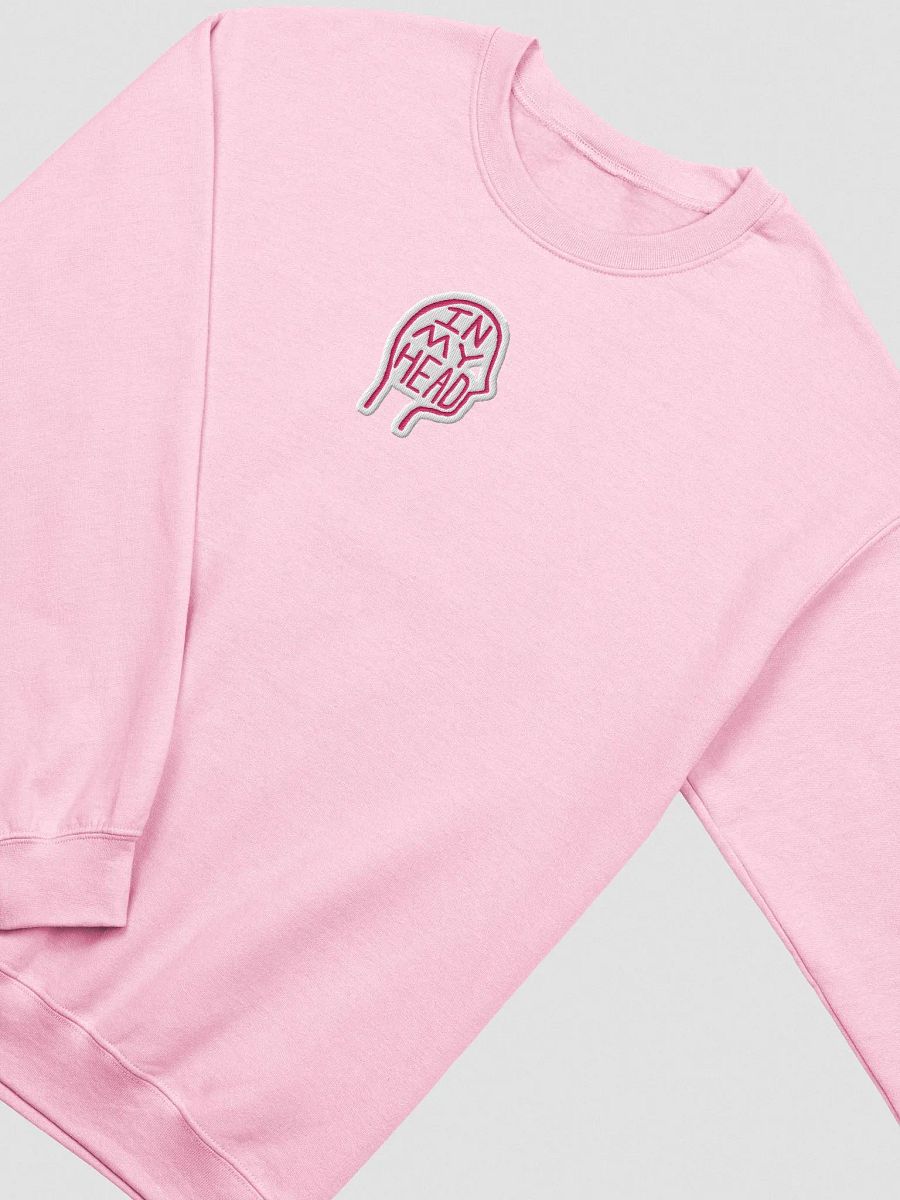 In My Head embroidered crewneck (pink bubble design) product image (1)