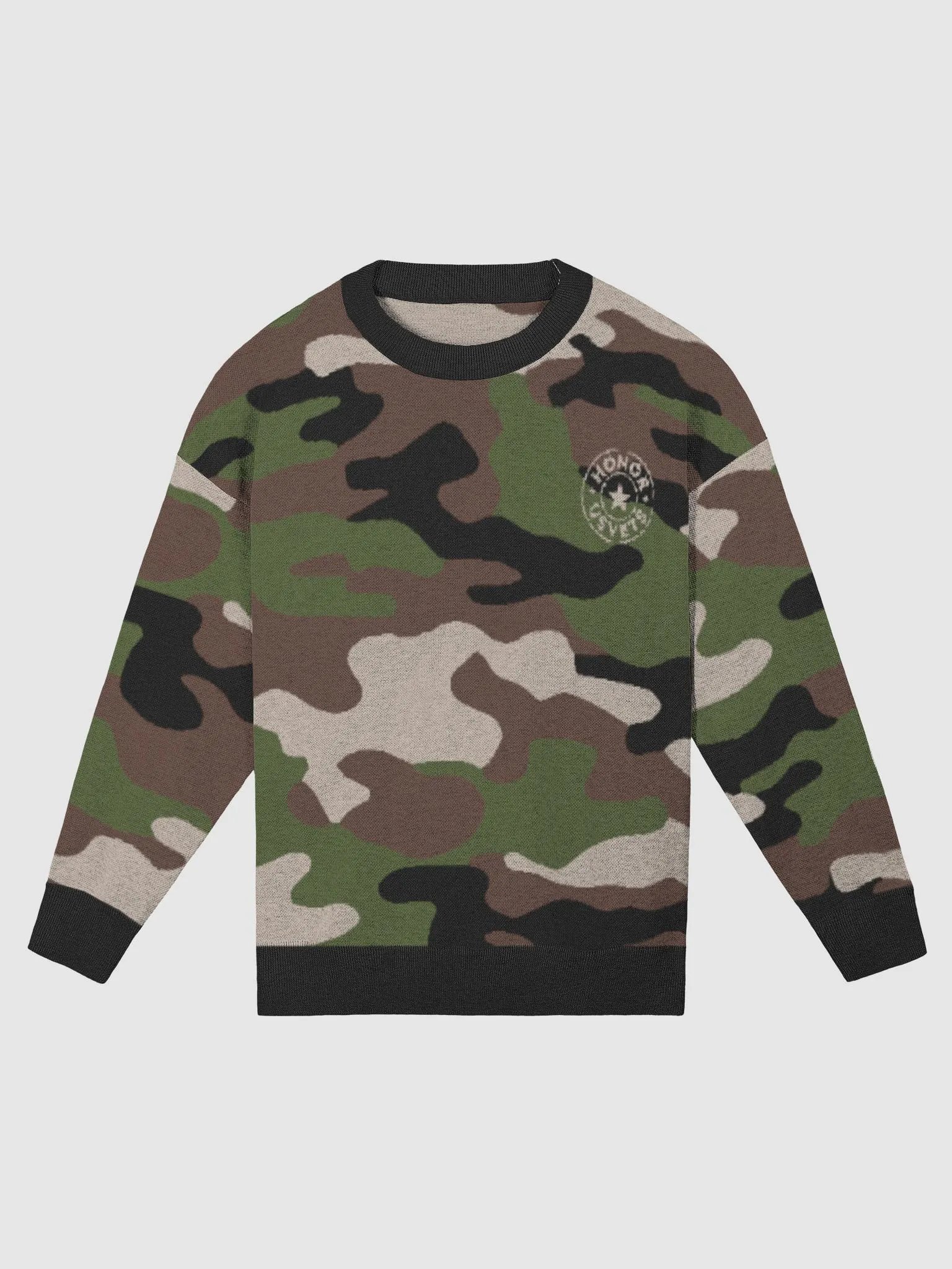 CAMO HONORUSVETS STAR KNITTED CREWNECK product image (5)