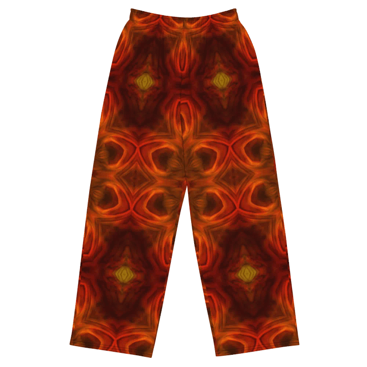 Orange Soft Kaleidoscope Wideleg Pants product image (1)