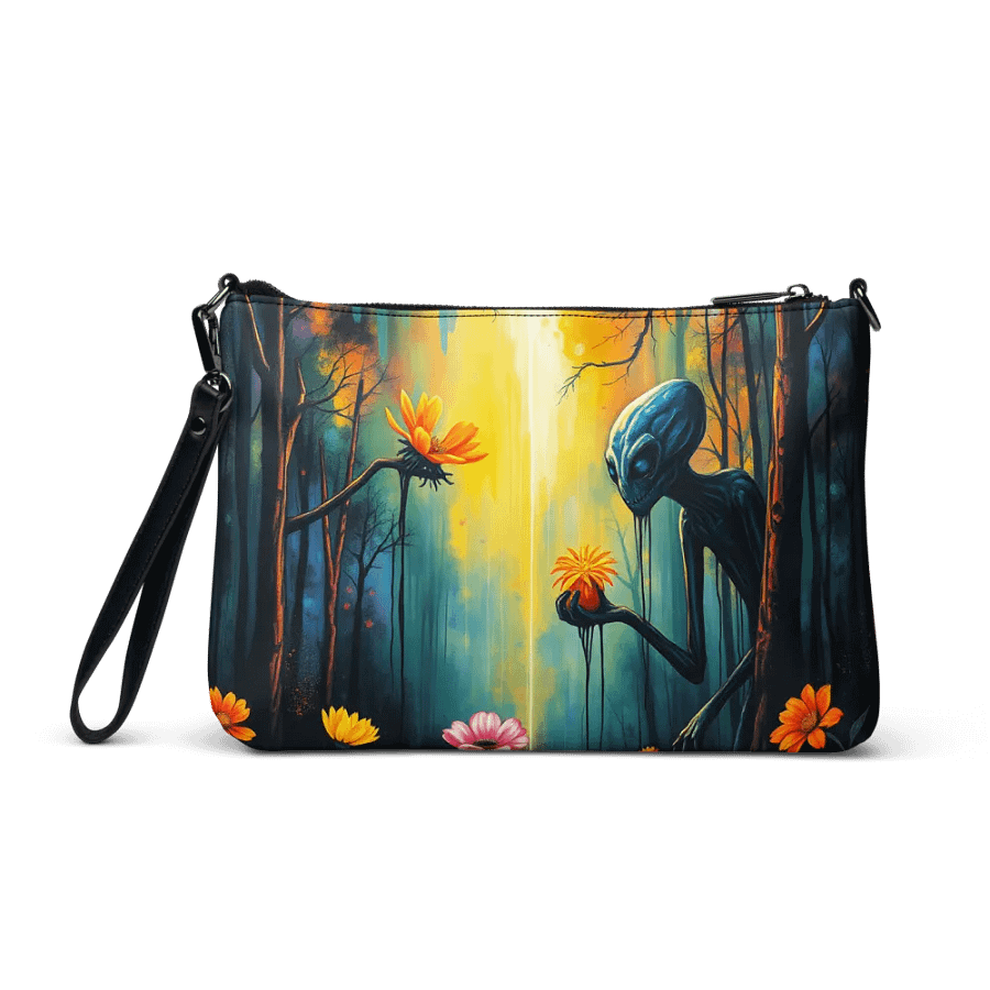 premium Faux leather Ethereal Forest Dream All-Over Print Crossbody Bag product image (3)