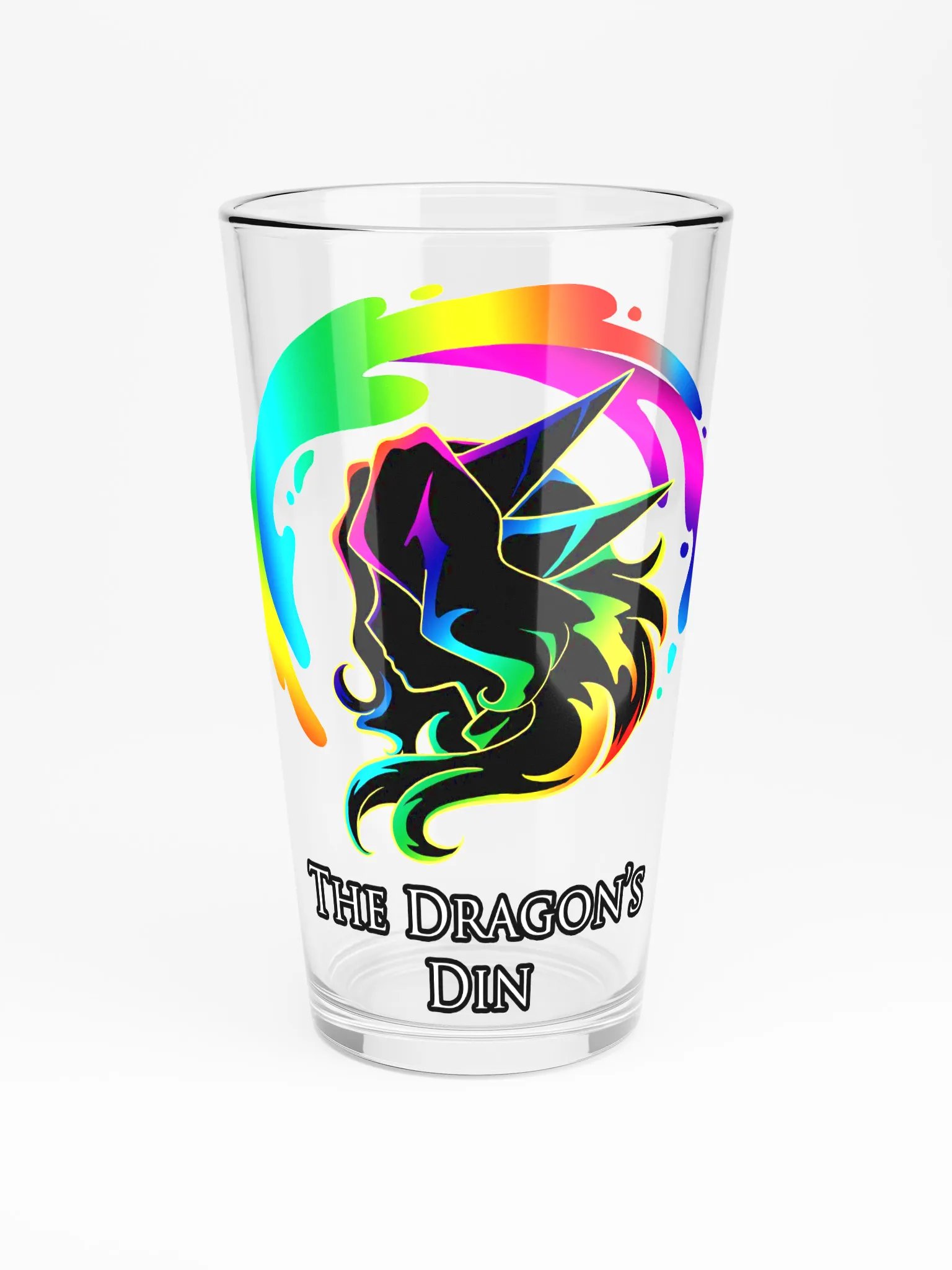 The Dragon's Din Logo Pint Glass product image (3)