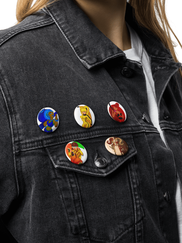 Flavor Girls Character - Pin Button Set product image (1)