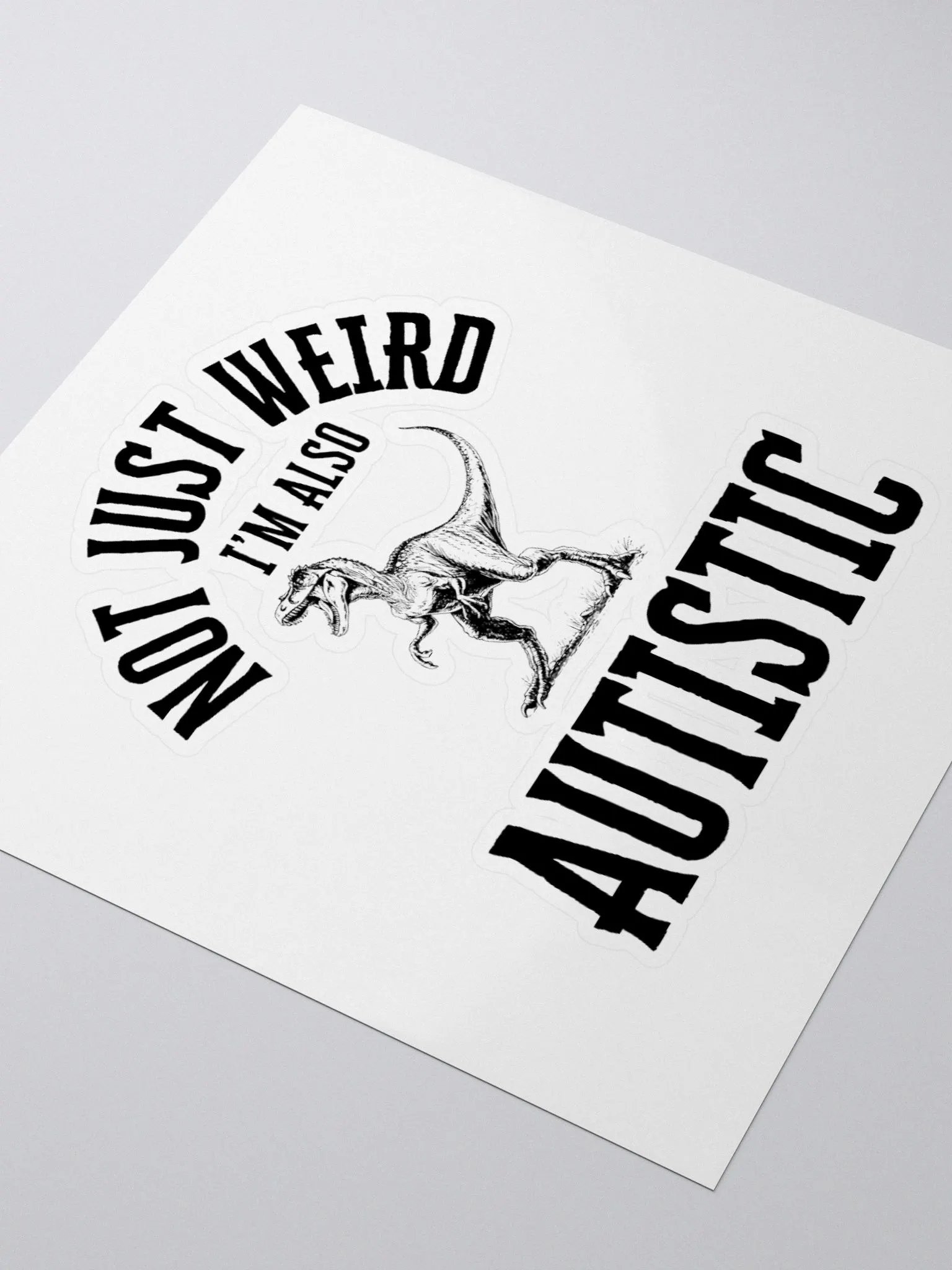 Autistic Dinosaur Sticker product image (3)