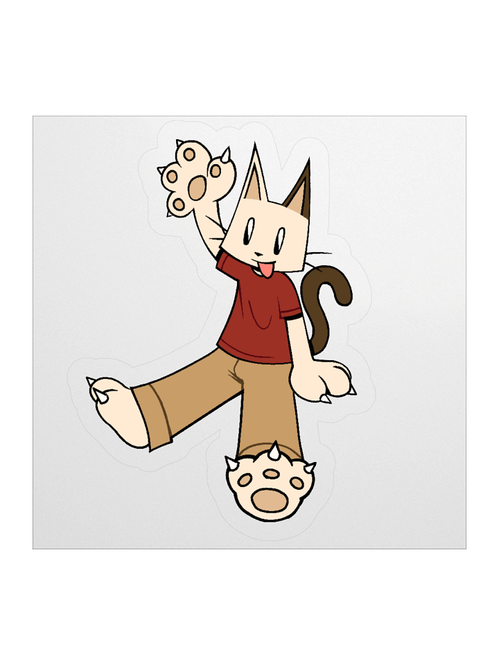Katie waving sticker product image (1)