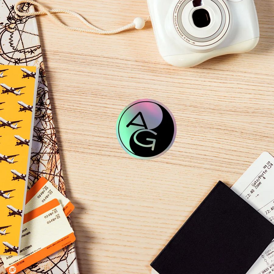 Holographic A & G Sticker product image (7)