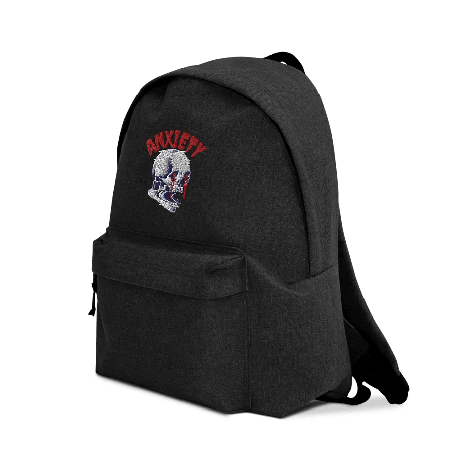 Anxiety embroidered backpack product image (3)