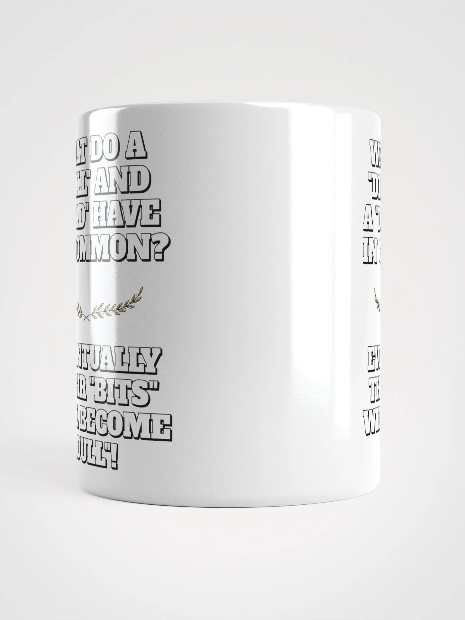 What Do A Drill And A Dad In Common - Funny Dad Joke White Mug product image (15)