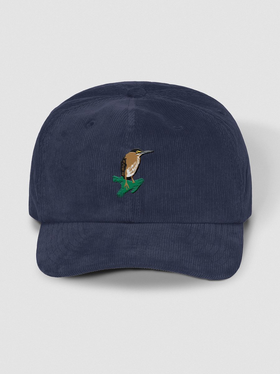 Elegant Green Heron Embroidered Corduroy Dad Hat product image (2)