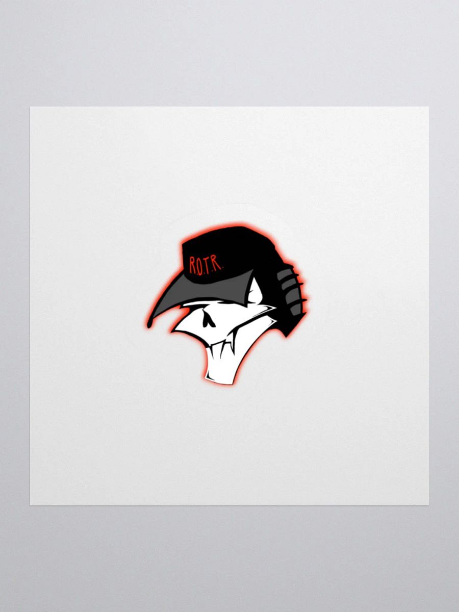 Bold R.O.T.R. Skull Cap Sticker product image (1)