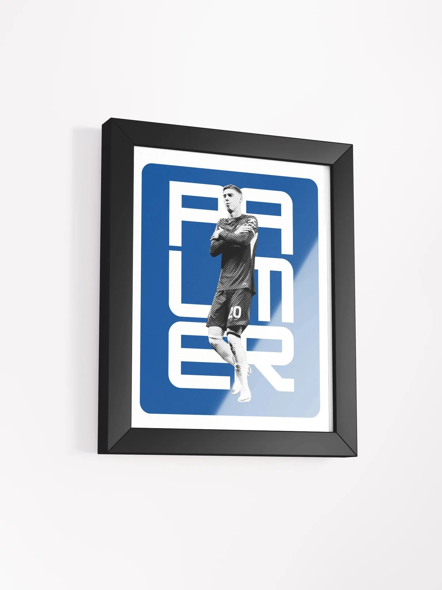 Cole Palmer BW Chelsea Name Art Framed Print product image (3)