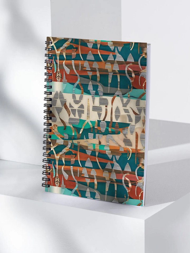 Mayan Inspired Abstract Art Spiral Notebook product image (1)