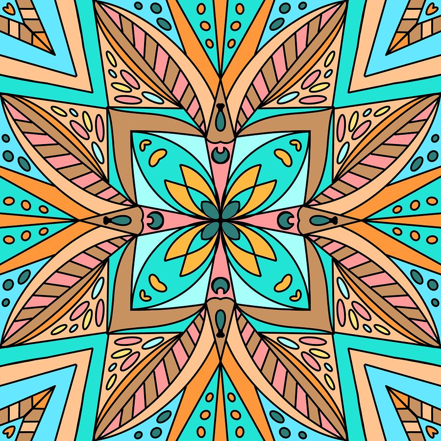 Stunning Mandalas Colouring Pages Set of Seven - Digital Download product image (8)