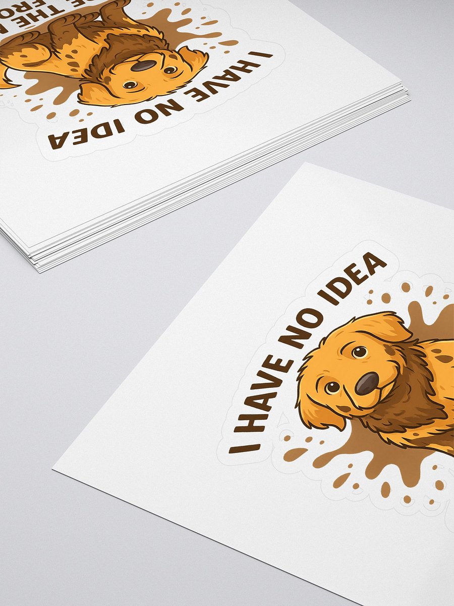 Cheeky Mud Dog Kiss Cut Stickers product image (4)