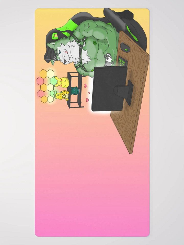 Cozy Wolf Dad Gaming Mouse Pad (Sunrise / Right) product image (2)