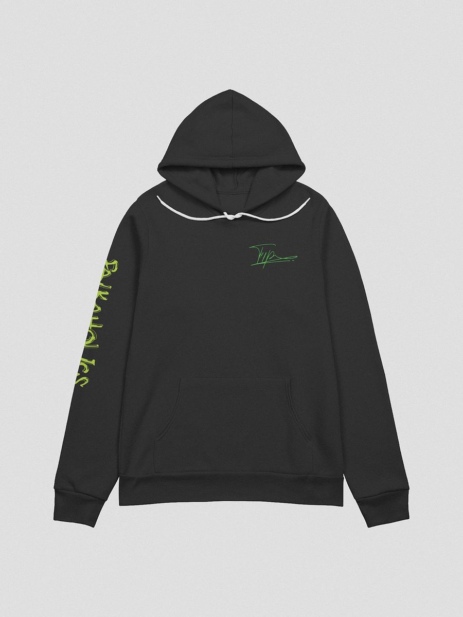 T4P Hoodie Black/Yellow-Green (Bella+Canvas Supersoft) product image (1)