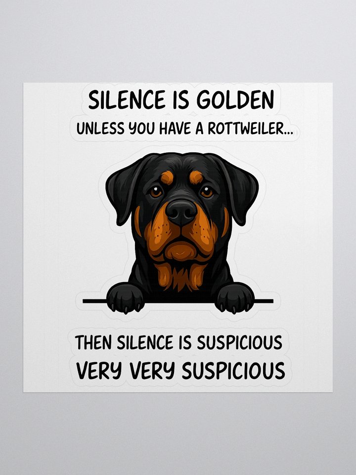 Silence is golden, unless you have a Rottweiler product image (1)