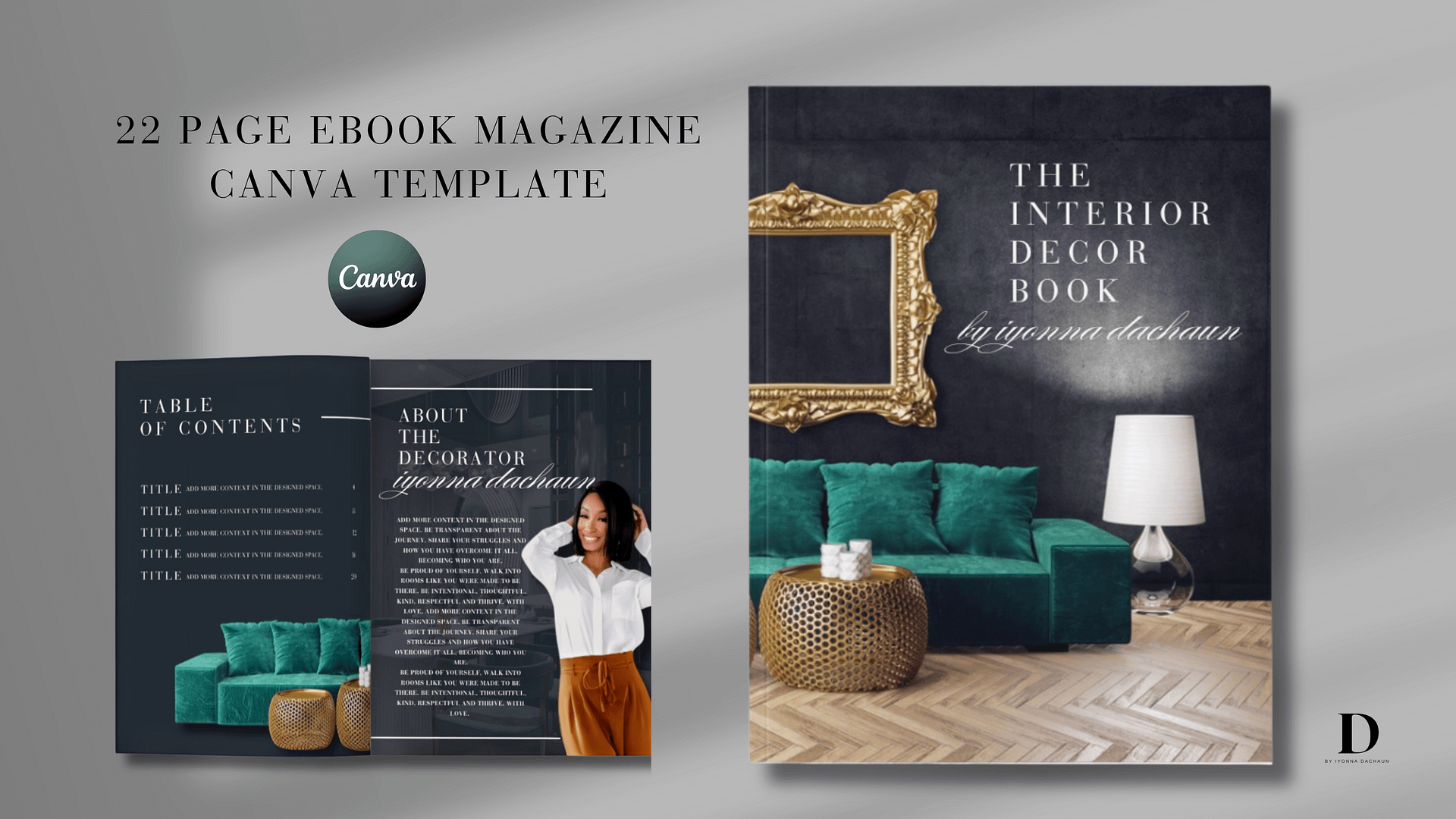 eBook Magazine Canva Template product image (1)