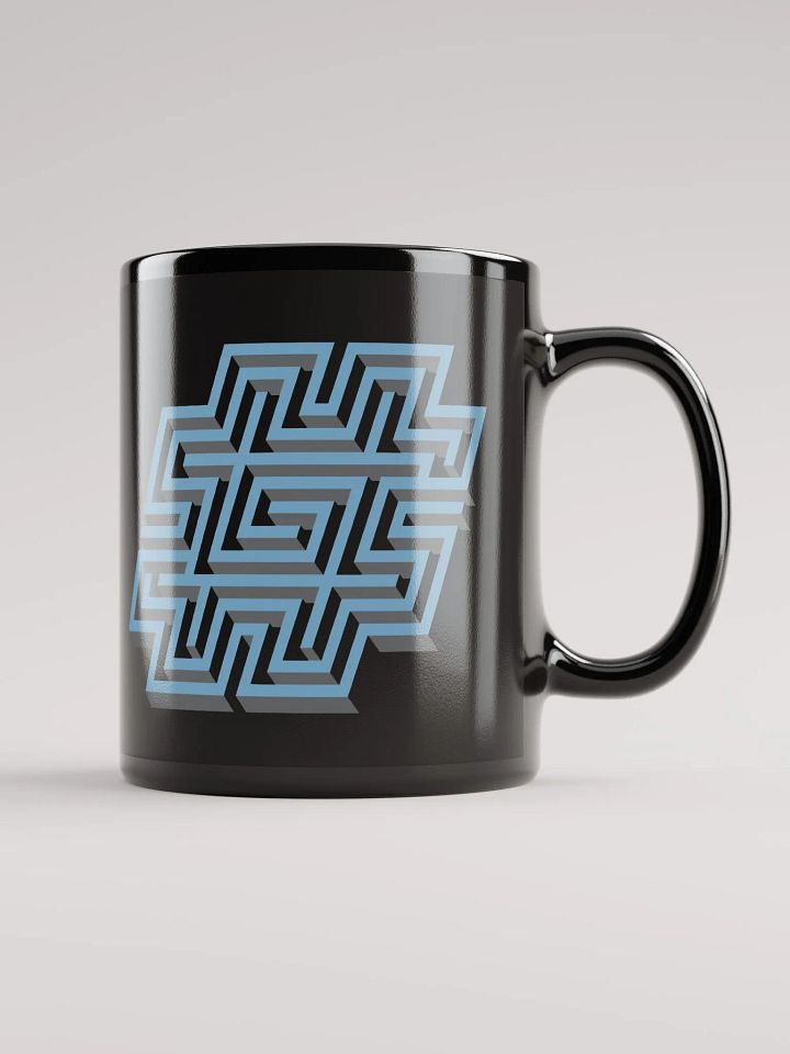 Hashtag Maze Mug (Black) product image (1)
