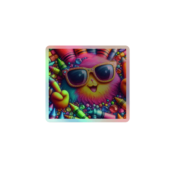 Whimsical Cat Holographic Sticker Pack product image (1)