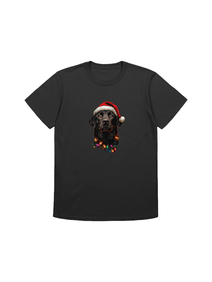 Black Lab Dog Unisex Christmas T-Shirt product image (1)