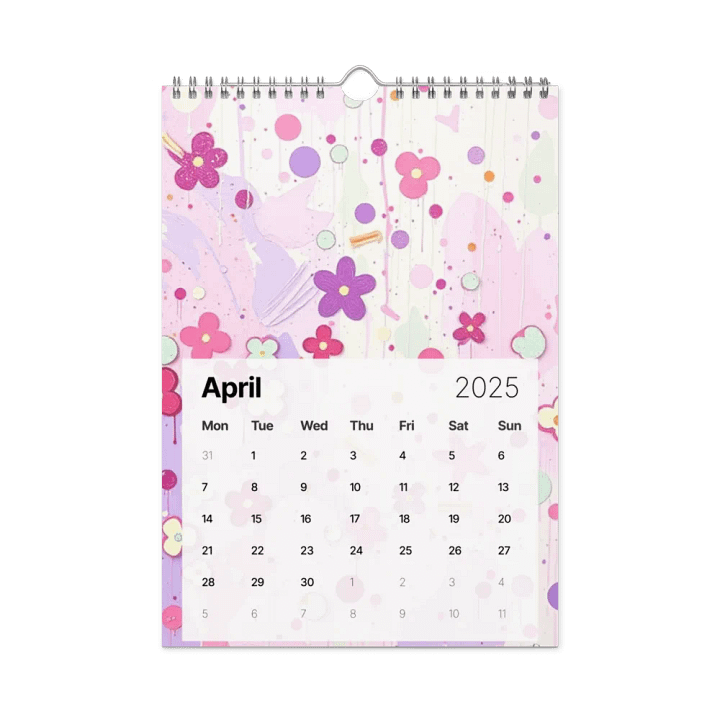 ART ABSTRACT WALL CALENDAR 2025 product image (1)