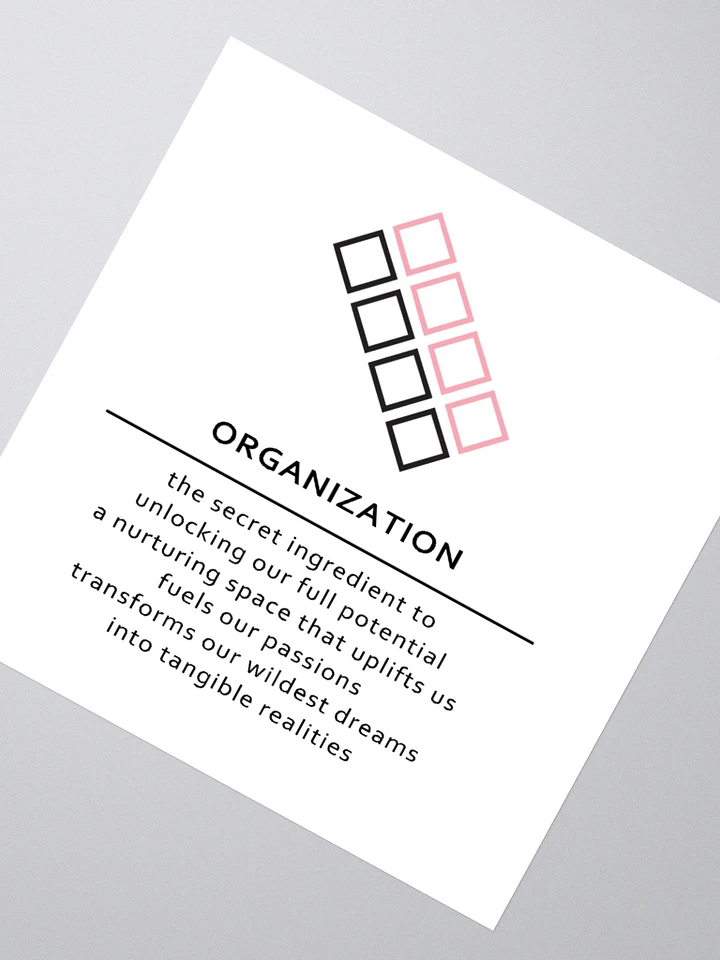 organization Sticker - pink line product image (4)