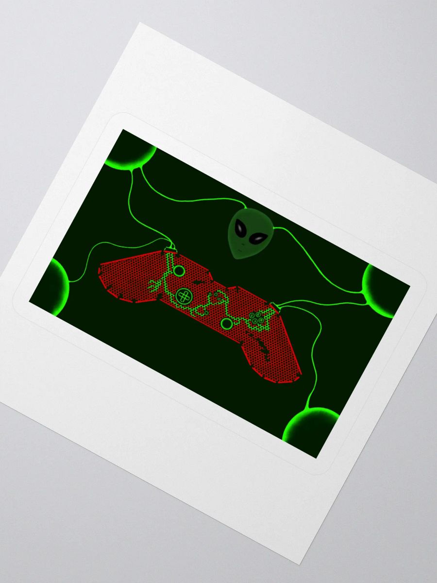 Futuristic Gaming Controller Kiss Cut Stickers product image (5)