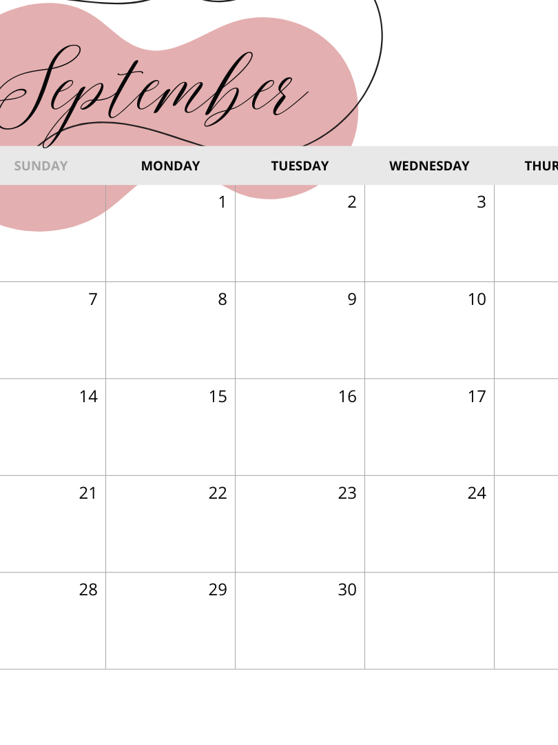 Simple printable 2025 monthly calendar product image (9)