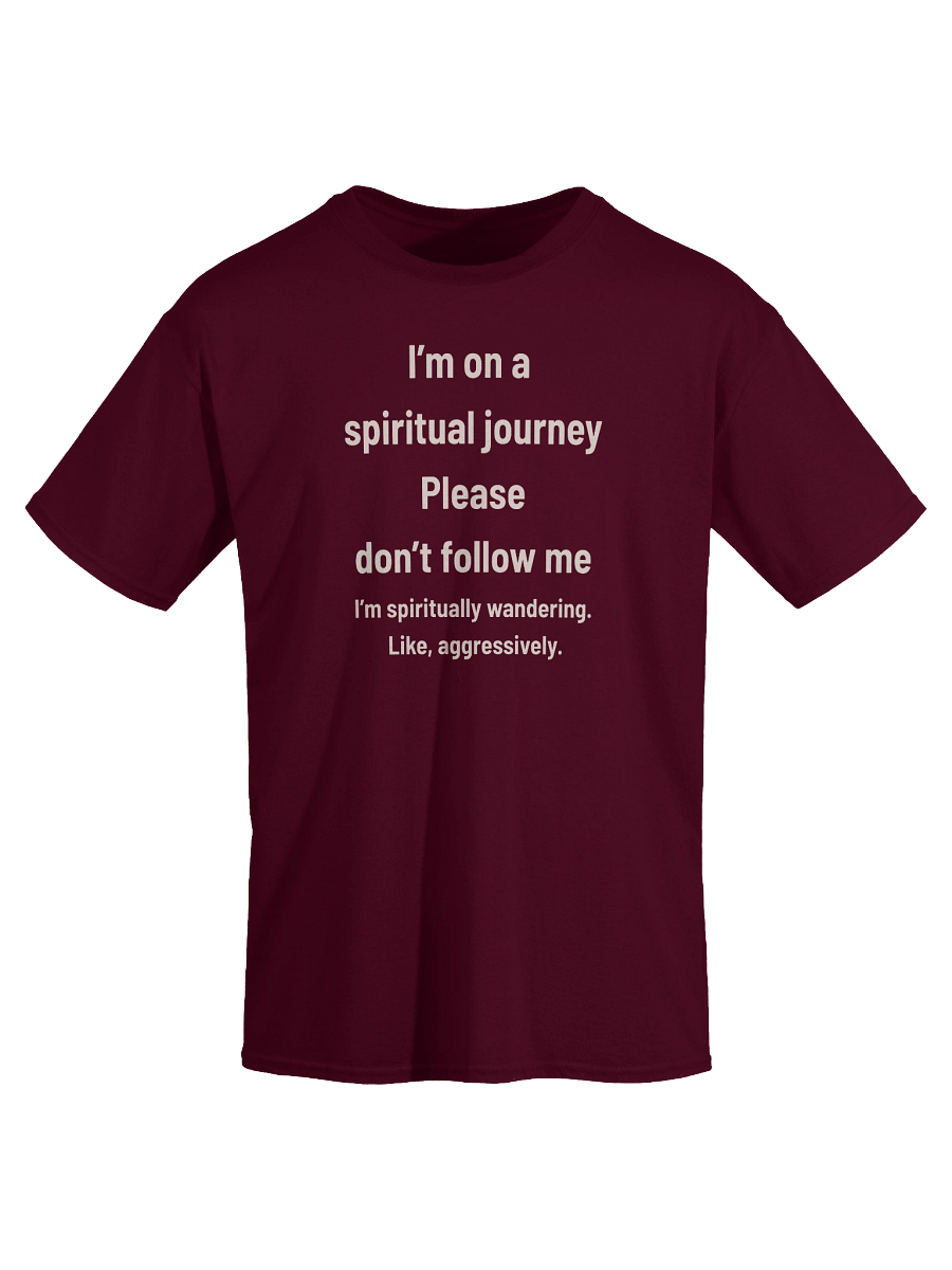 I’m on a Spiritual Journey… Please Don’t Follow Me | Funny Christian Wanderer T-Shirt product image (32)