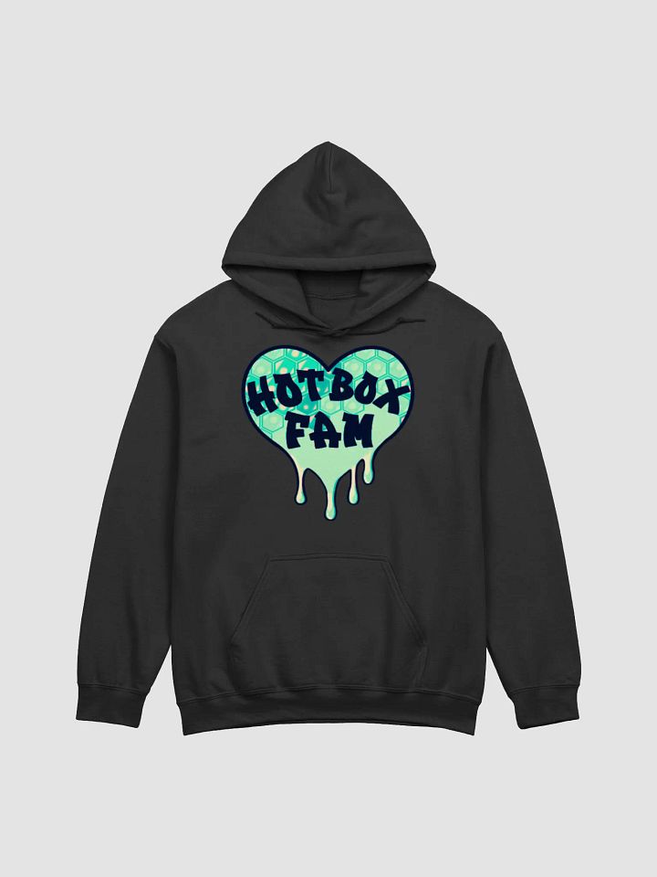 UNISEX HOT BOX FAM MINT GREEN HONEY COMB LOGO HOODIE product image (1)