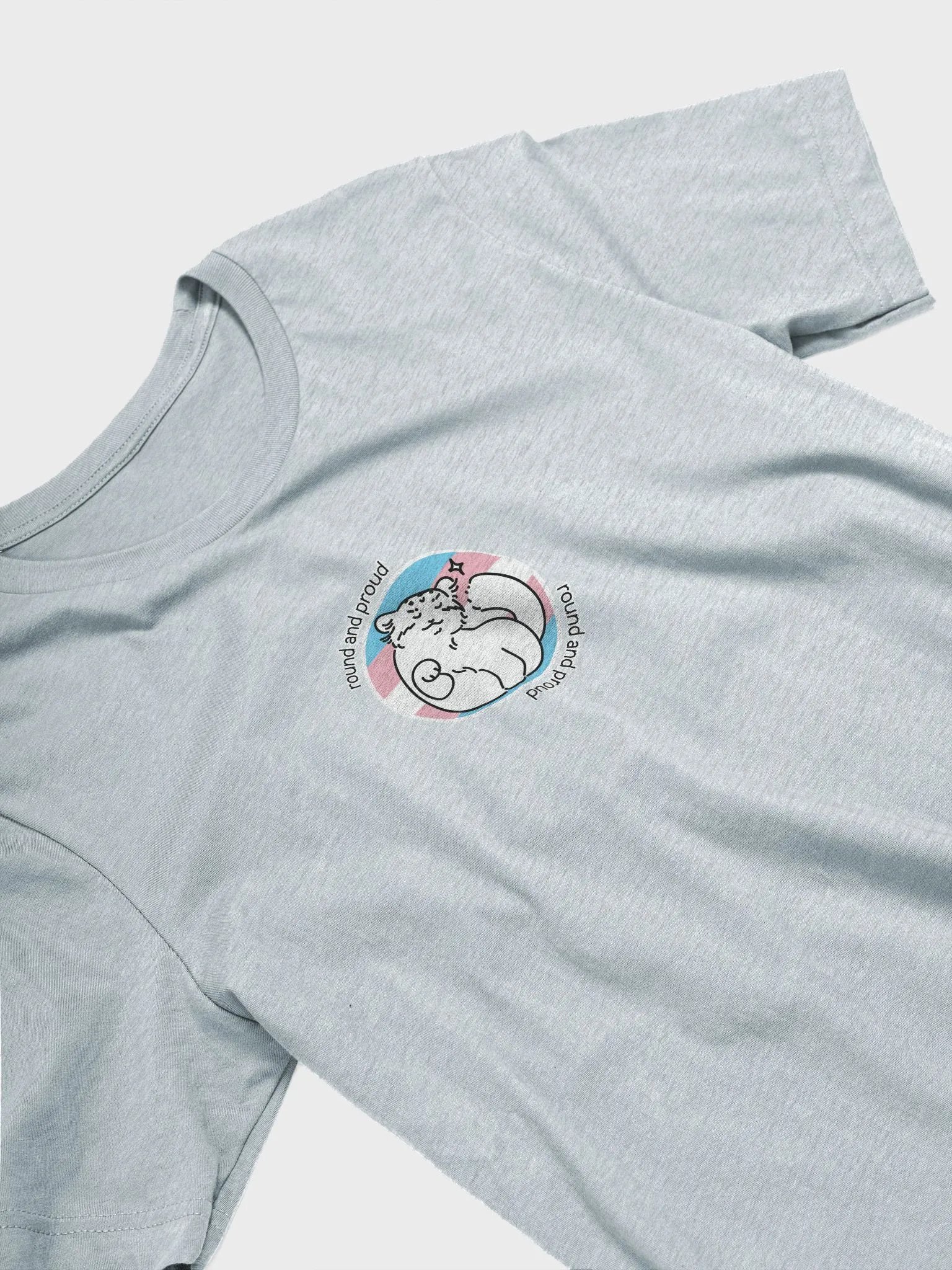 Round and Proud Manul Transgender Version - Bella+Canvas Unisex T-Shirt product image (32)